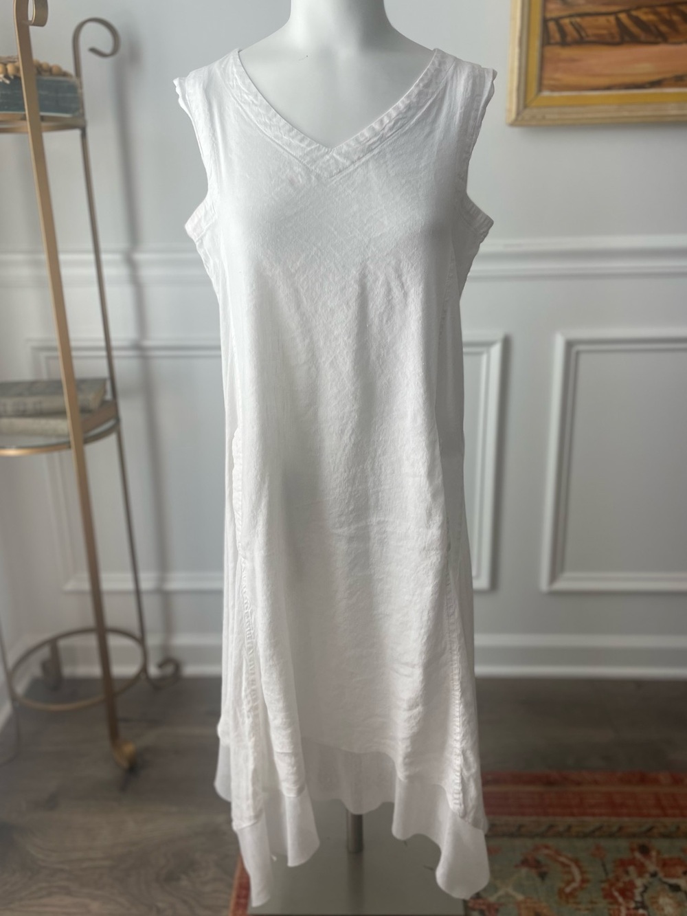 For Cynthia White Asymmetrical Dress
